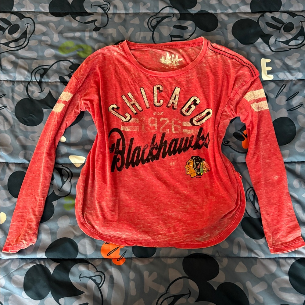 Chicago Blackhawks Red Long Sleeve Shirt Sports Top Hockey 1926‎